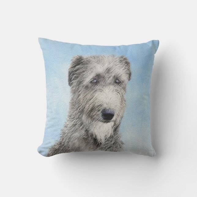 Coussin Scottish Deerhound Peinture - Cute Original Chien  (Recto)