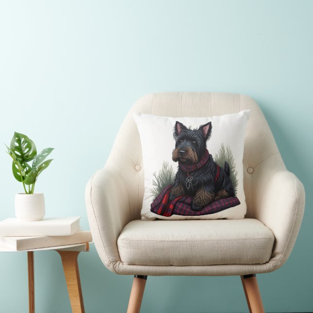 Coussin Scottish terrier dog (Chaise)