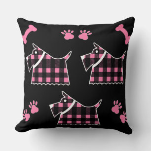 Coussin Scotty Terrier Chiens Cute Funny Terriers Race The
