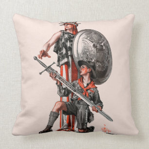 Coussin Scout et liberté de garçon