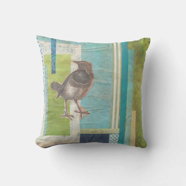 Coussin Scrapbook Avian I (Recto)