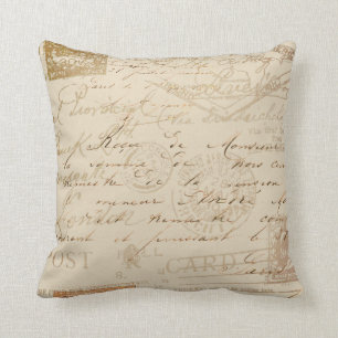 Coussin Script et timbres
