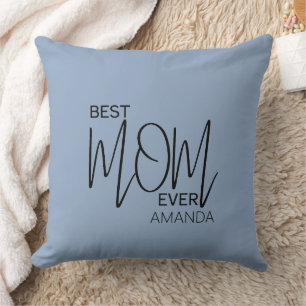 Coussin Script manuscrit minimaliste meilleure maman jamai