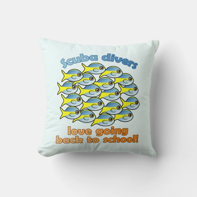 Coussin Scuba Love Going Back to School (Recto)