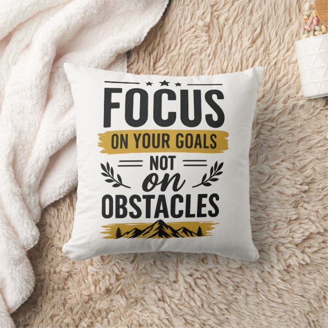 Coussin Se concentrer sur vos objectifs et non sur les obs (Couverture)