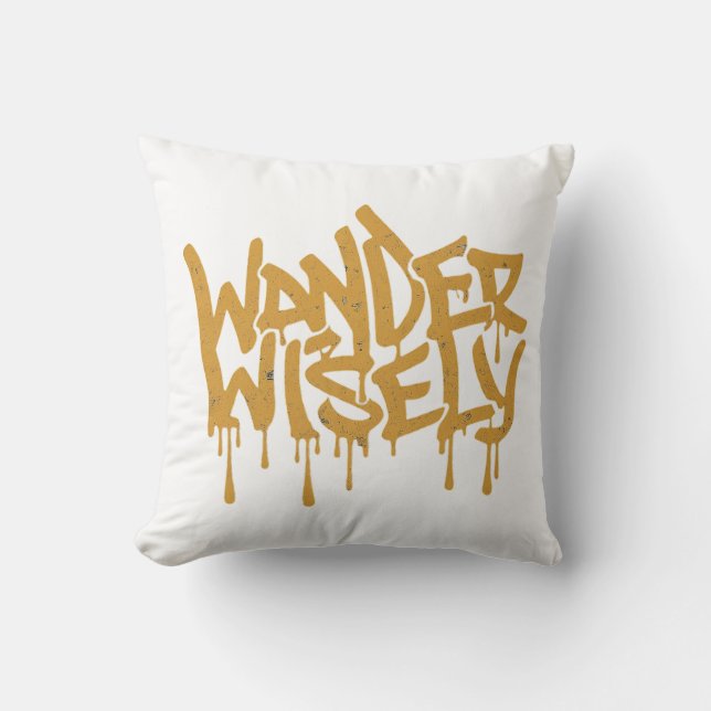 Coussin Se promener avec sagesse (Recto)