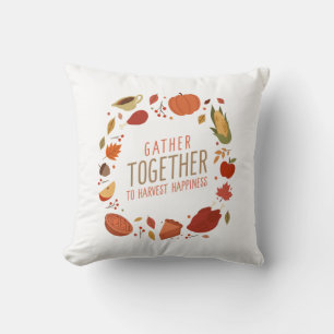 Coussin Se rassembler pour récolter le bonheur