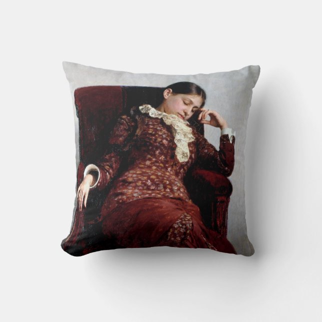 Coussin Se reposer, Ilya Repin (Recto)