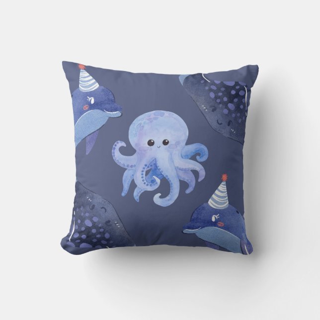 Coussin Sea Animal Square  Pillow (Recto)