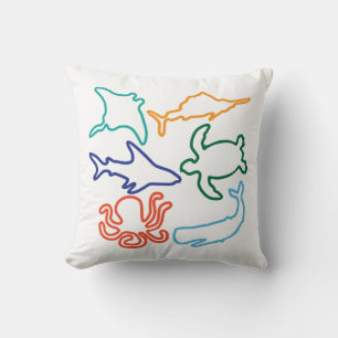Coussin Sea Animaux