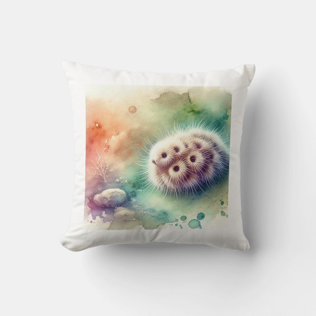 Coussin Sea cookie 170724AREF147 - Watercolor (Recto)