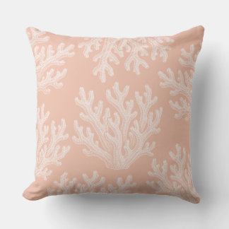 Coussin Sea Coral Silhouette | Salmon Coral