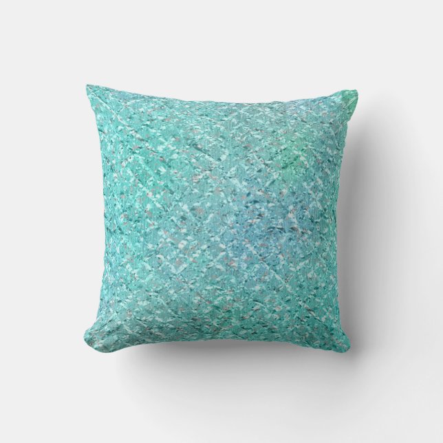 Coussin Sea Ocean Blue Marine Aqua Turquoise Mint (Recto)