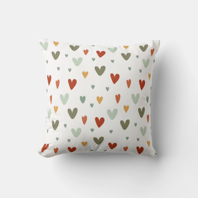 Coussin Seamless pattern colorful pastel hearts (Recto)