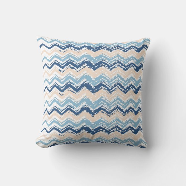 Coussin Seashore Scribble ZigZag (Recto)