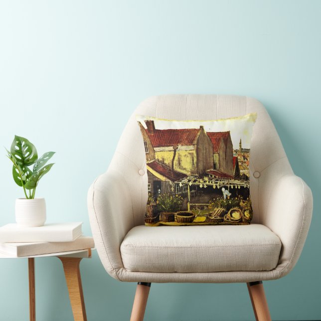 Coussin Séchage de poissons par Vincent van Gogh (Chaise)