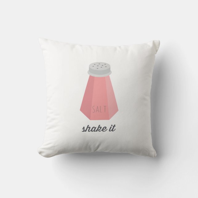 Coussin Secouez-le dispositif trembleur de sel rose de | (Recto)