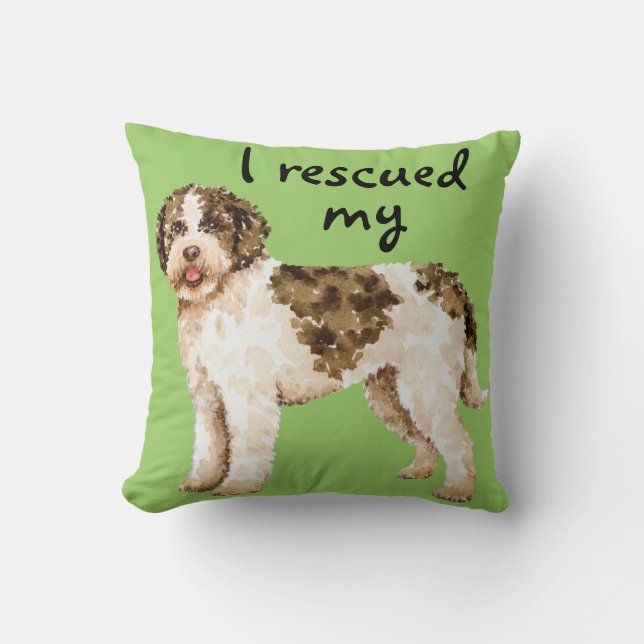 Coussin Secourir Lagotto (Recto)