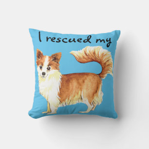 Coussin Secourir le long manteau Chihuahua