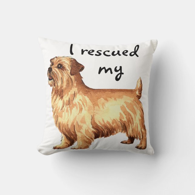 Coussin Secourir Norfolk Terrier (Recto)