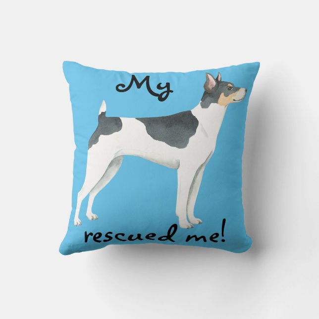 Coussin Secourir Rat Terrier (Verso)