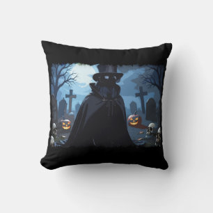 Coussin Seigneur Corbeau - Conception Gothique Halloween
