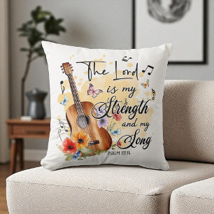 Coussin Seigneur Religieux Chrétien est Ma Force & Chant