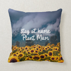 Coussin Séjour amusant à la maison Plante Maman Champs d