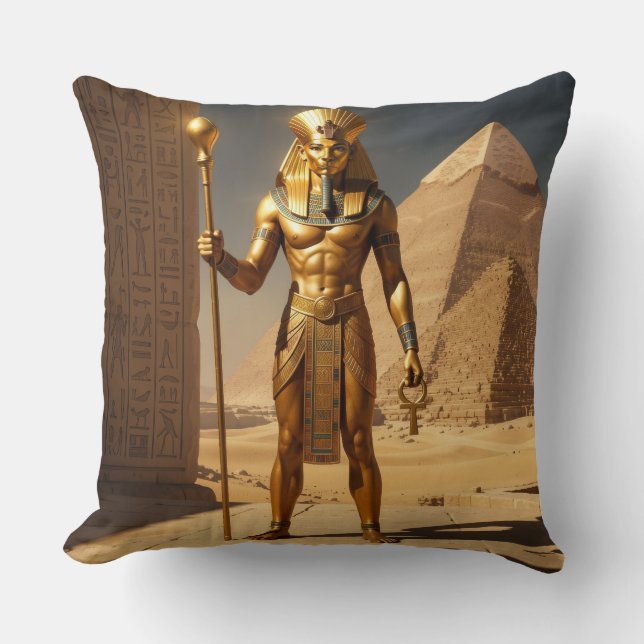 Coussin Sekhmet – Déesse de guerre à tête de lion1 (Recto)