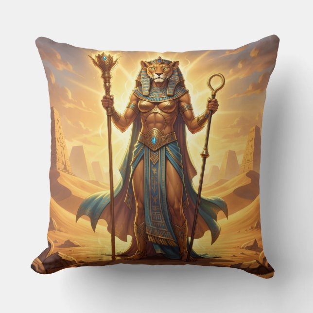 Coussin Sekhmet – Déesse de guerre à tête de lion´3 (Recto)
