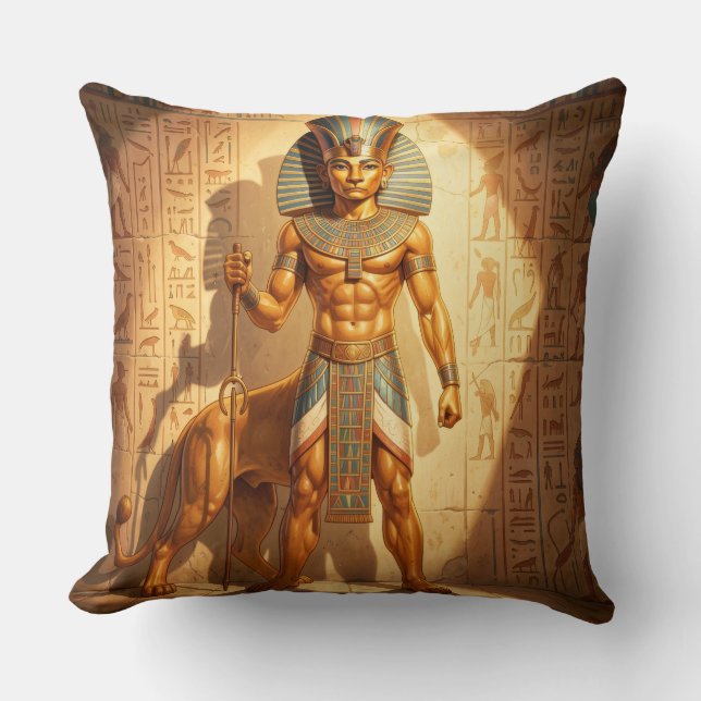 Coussin Sekhmet – Déesse de guerre à tête de lionne´3 (Recto)