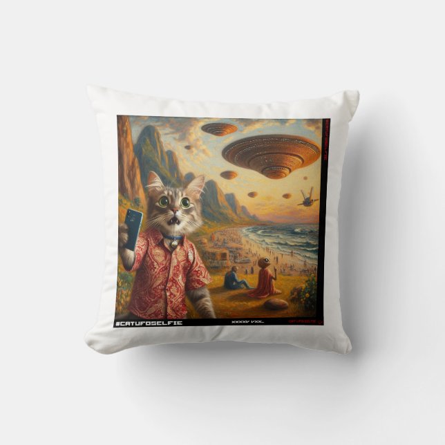 Coussin Selfie OVNI De Chat : Don Du Kitten #06 (Recto)