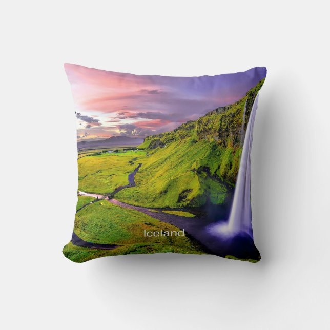 Coussin Seljalandfoss, Islande (Recto)