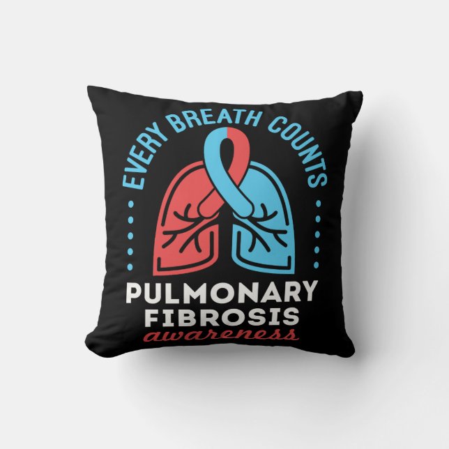 Coussin Sensibilisation à la fibrose pulmonaire Chaque res (Recto)