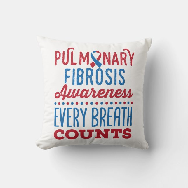 Coussin Sensibilisation à la fibrose pulmonaire Chaque res (Recto)