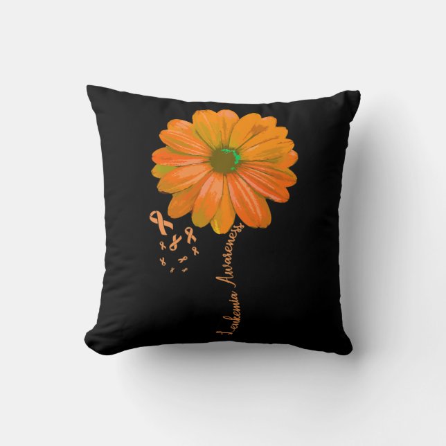 Coussin Sensibilisation à la leucémie Joli soutien Épouse  (Recto)
