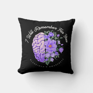 Coussin Sensibilisation à la maladie d'Alzheimer Je me sou
