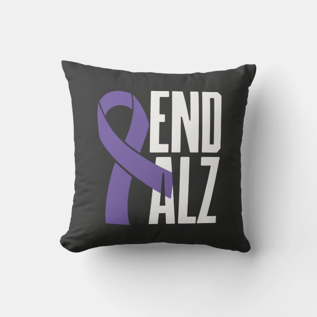 Coussin Sensibilisation À L'ALZ De Fin Classique Et Au Rub (Recto)