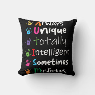 Coussin Sensibilisation sur l'autisme Kindness toujours un