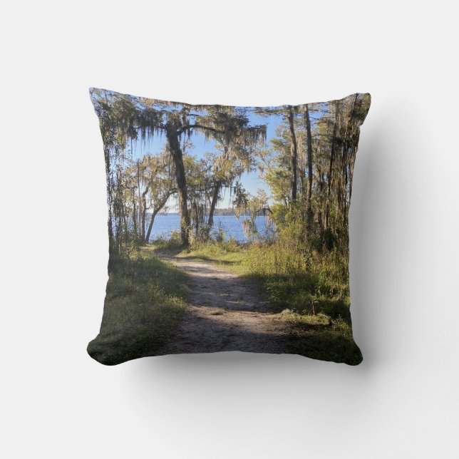 Coussin Sentier au bord de la rivière (Recto)