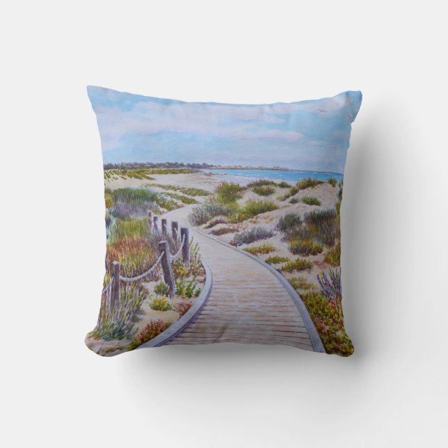 Coussin Sentier d'Asilomar Beach (Recto)