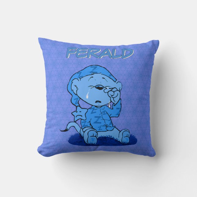 Coussin Sentiment Féral Bleu (Recto)