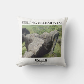Coussin Sentiment sédimental à l'intérieur du calcaire Hum