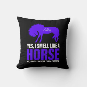 Coussin Sentir comme un cheval en Royal Personnalisé