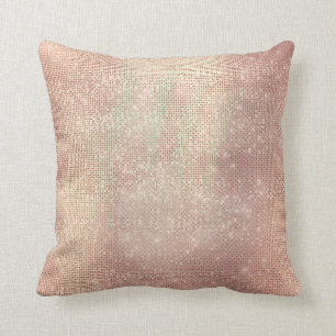 Coussin Séquin rose Or Blush Sparkin