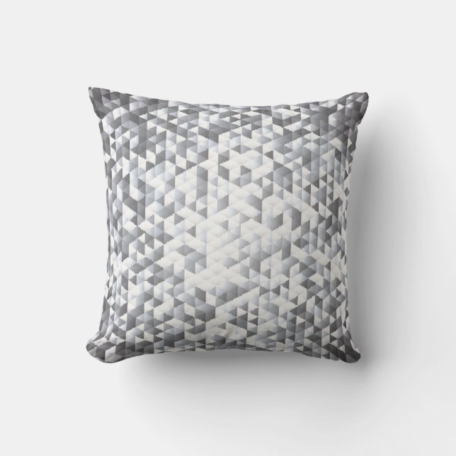 Coussin Séquins d'argent : Arrière - plan de mosaïque scin (Recto)
