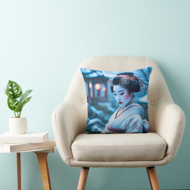 Coussin Sérénade dans la neige (Chaise)