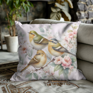 Coussin Sérénade de l'oiseau chanteur