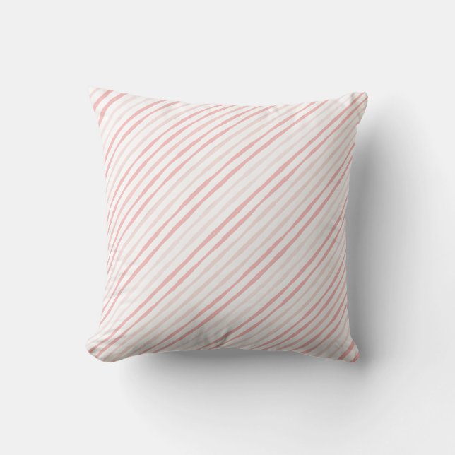 Coussin Serene Dusty Pink Stripes (Recto)