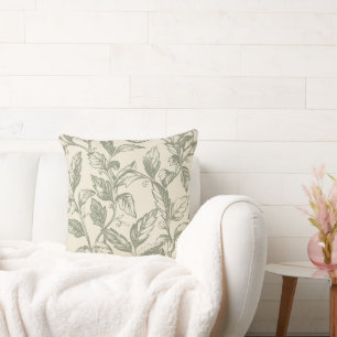 Coussin Serene Sage Green   Charme de la vigne rustique Co